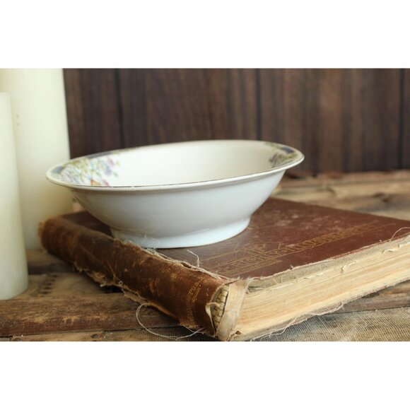 Vintage 1920s 1930s Serving Bowl, Hutschenreuther Selb China, Floral Print - Picture 6 of 10